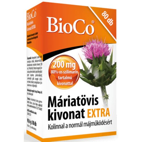 BioCo Máriatövis kivonat EXTRA tabletta - 80 db