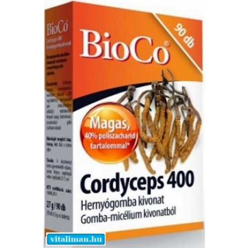 BioCo Cordyceps 400 Hernyógomba kivonat - 90 kapszula