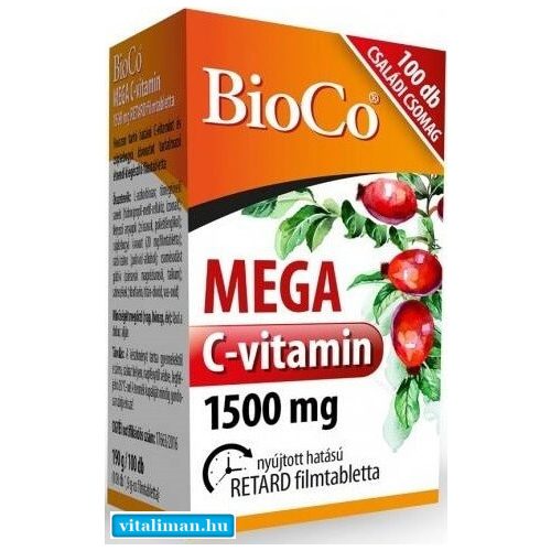Bioco mega c-vitamin 1500 mg -100 db