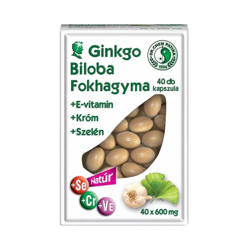 Dr. Chen Ginkgo+fokhagyma+króm+szelén - 40 db