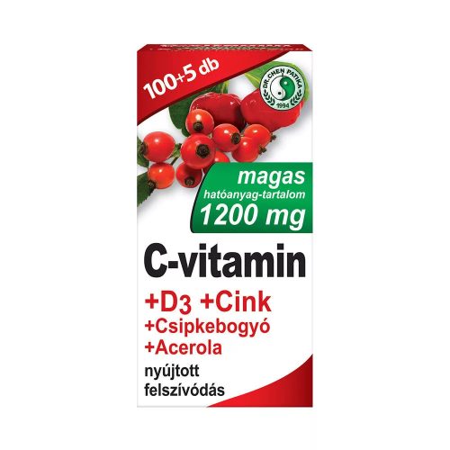 Dr. Chen 1200 mg C-vitamin+D3+Cink - 105 db