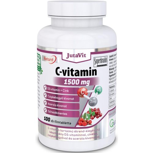 JutaVit C-1500 + D3 vitamin + Cink - 100 db