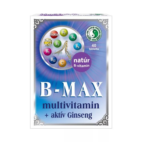 Dr. Chen B-Max multivitamin + aktív Ginseng tabletta - 40 db
