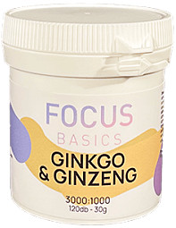 FOCUS Ginkgo & Ginzeng kapszula - 120 db