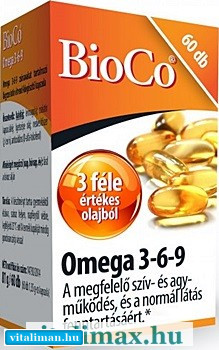 BioCo Omega 3-6-9 kapszula - 60 db