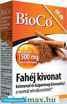 BioCo Fahéj kivonat tabletta - 60 db